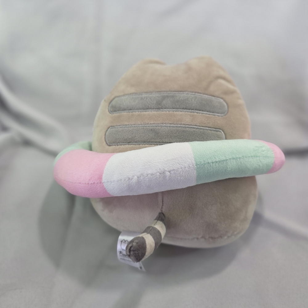 🌞SOLD🌞 Pusheen Gray Cat Pool Floatie Plush Toy Kawaii Fiesta 10 Inch 2024 - Picture 6 of 10